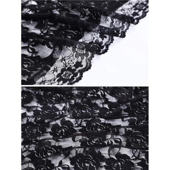 Boao 2 Pieces Floral Lace Veils for Women Head Covering Latin Mass Mantilla - Picture 5 of 8